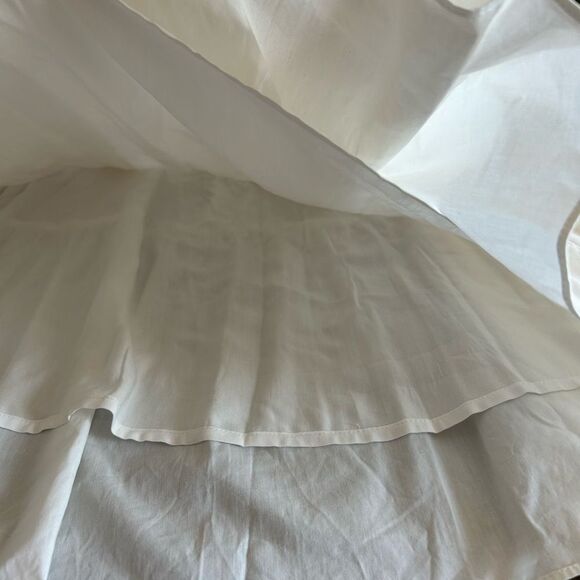 English Factory Anthropologie White Puff Sleeve Tiered Midi Dress Small AK105D - Picture 7 of 13
